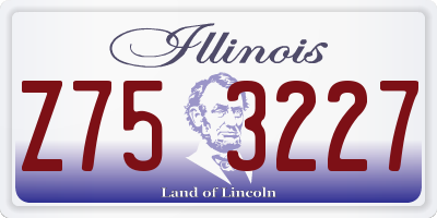IL license plate Z753227