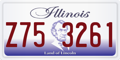 IL license plate Z753261
