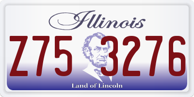 IL license plate Z753276