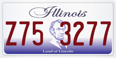 IL license plate Z753277