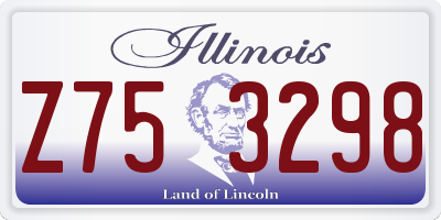 IL license plate Z753298