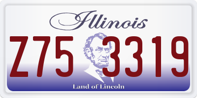 IL license plate Z753319