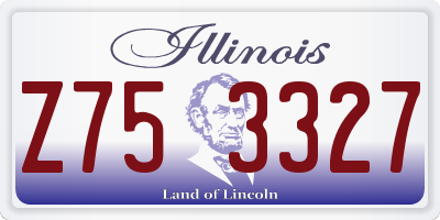 IL license plate Z753327