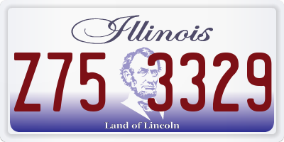 IL license plate Z753329