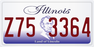IL license plate Z753364