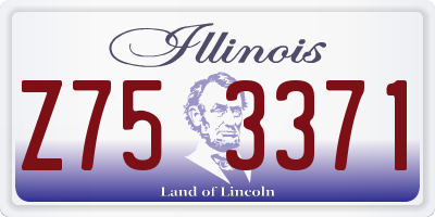 IL license plate Z753371