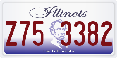 IL license plate Z753382