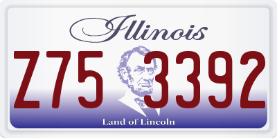 IL license plate Z753392