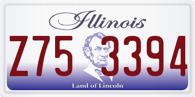 IL license plate Z753394