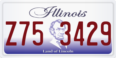 IL license plate Z753429
