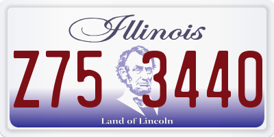 IL license plate Z753440