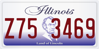 IL license plate Z753469