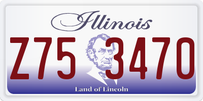 IL license plate Z753470