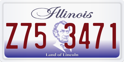 IL license plate Z753471