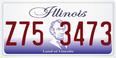 IL license plate Z753473