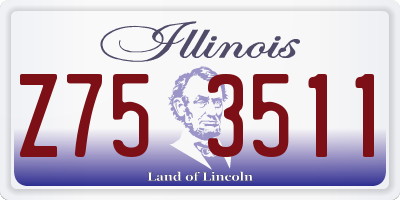 IL license plate Z753511