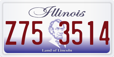 IL license plate Z753514