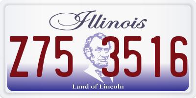 IL license plate Z753516