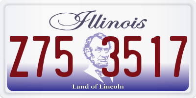 IL license plate Z753517