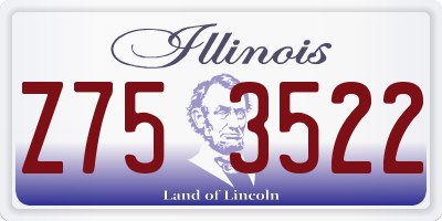 IL license plate Z753522