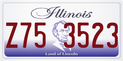 IL license plate Z753523