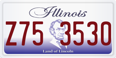 IL license plate Z753530