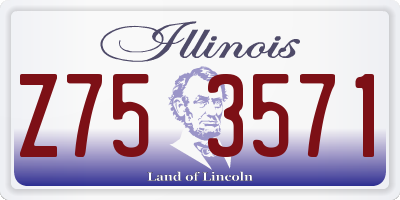 IL license plate Z753571