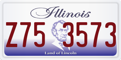 IL license plate Z753573