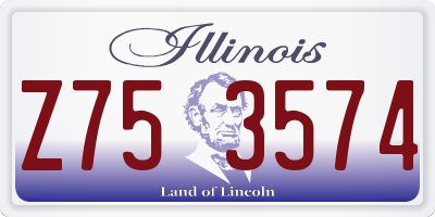 IL license plate Z753574
