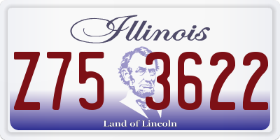 IL license plate Z753622