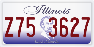 IL license plate Z753627