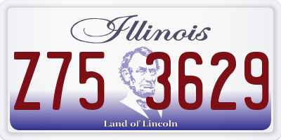 IL license plate Z753629