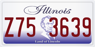 IL license plate Z753639