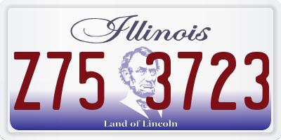 IL license plate Z753723