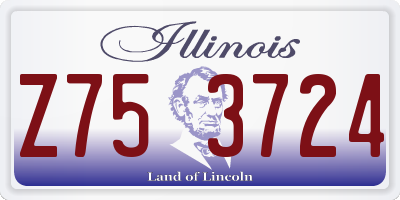 IL license plate Z753724