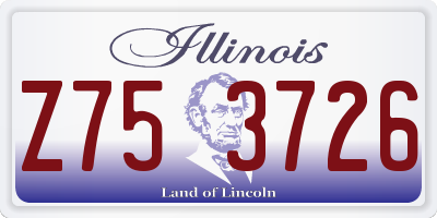 IL license plate Z753726