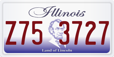 IL license plate Z753727