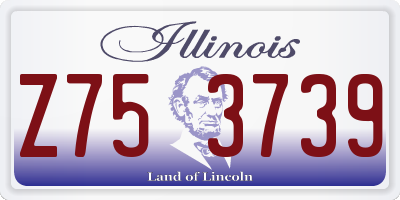 IL license plate Z753739