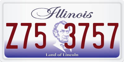 IL license plate Z753757
