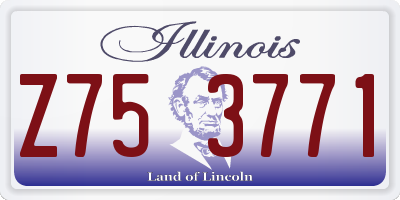 IL license plate Z753771