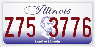 IL license plate Z753776