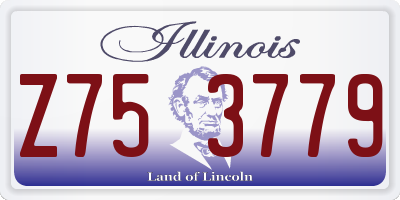 IL license plate Z753779