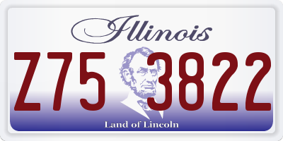 IL license plate Z753822