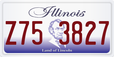 IL license plate Z753827