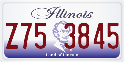 IL license plate Z753845