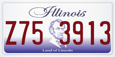 IL license plate Z753913