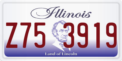IL license plate Z753919