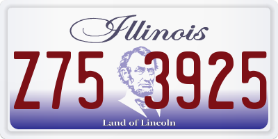 IL license plate Z753925