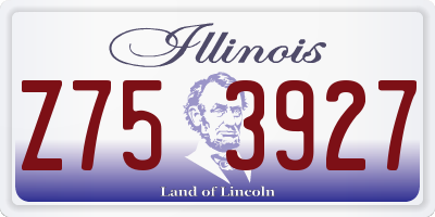IL license plate Z753927
