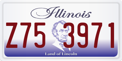 IL license plate Z753971